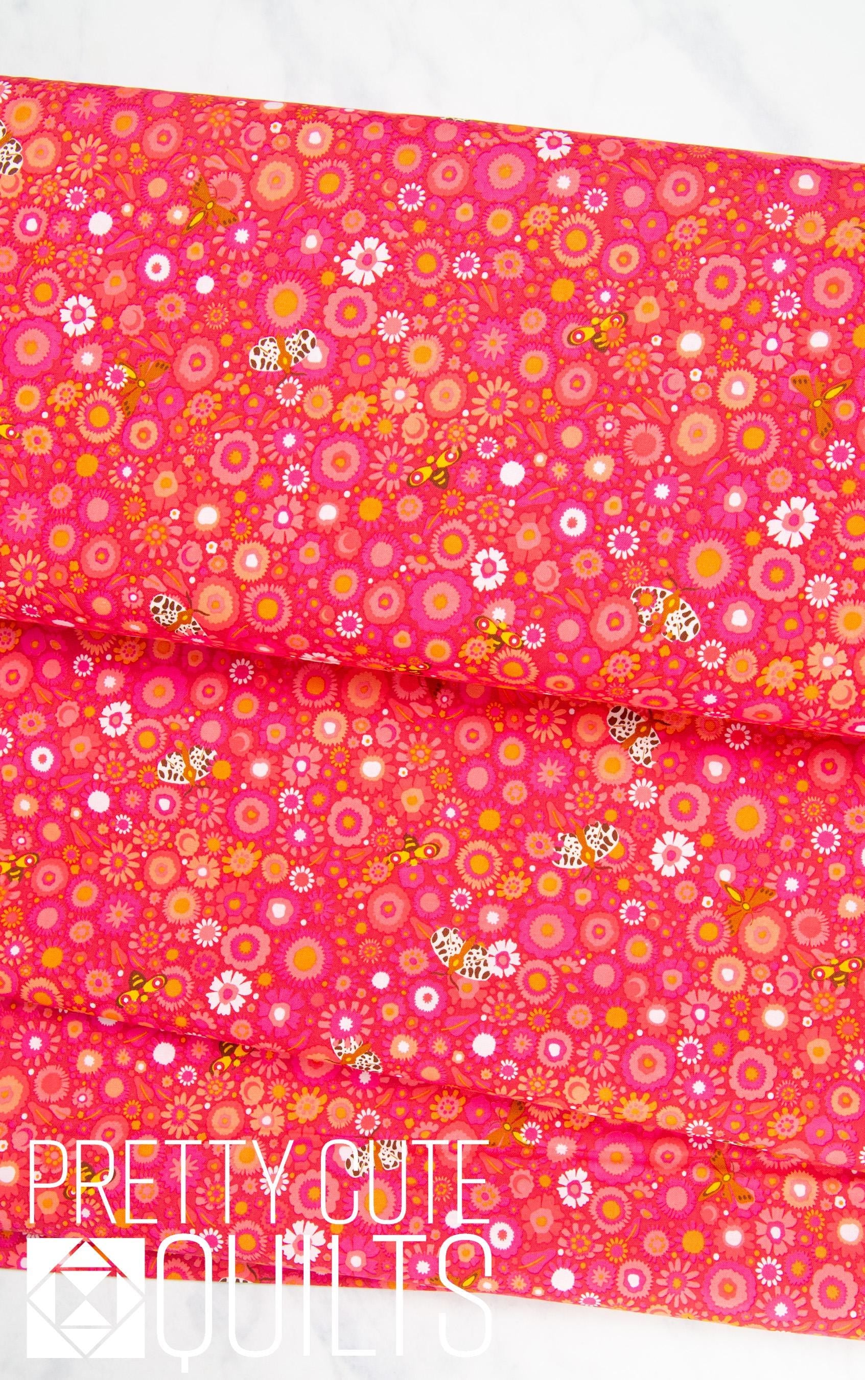 Camp Kitschy Lala Rield Cardinal A-1715-R by Alison Glass for Andover Fabrics