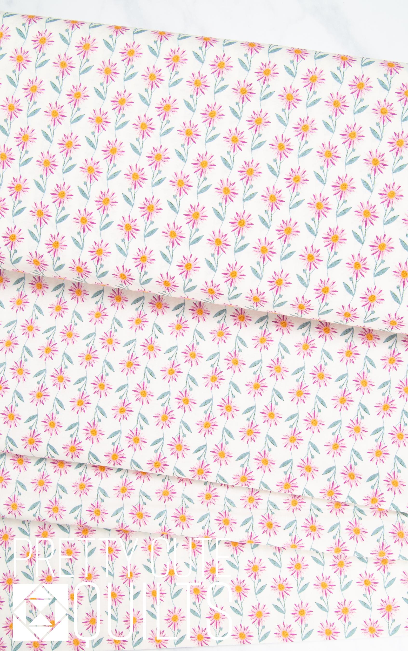 Flourish by Alexandra Bordallo Daisy Dream White A-1624-L for Andover Fabrics