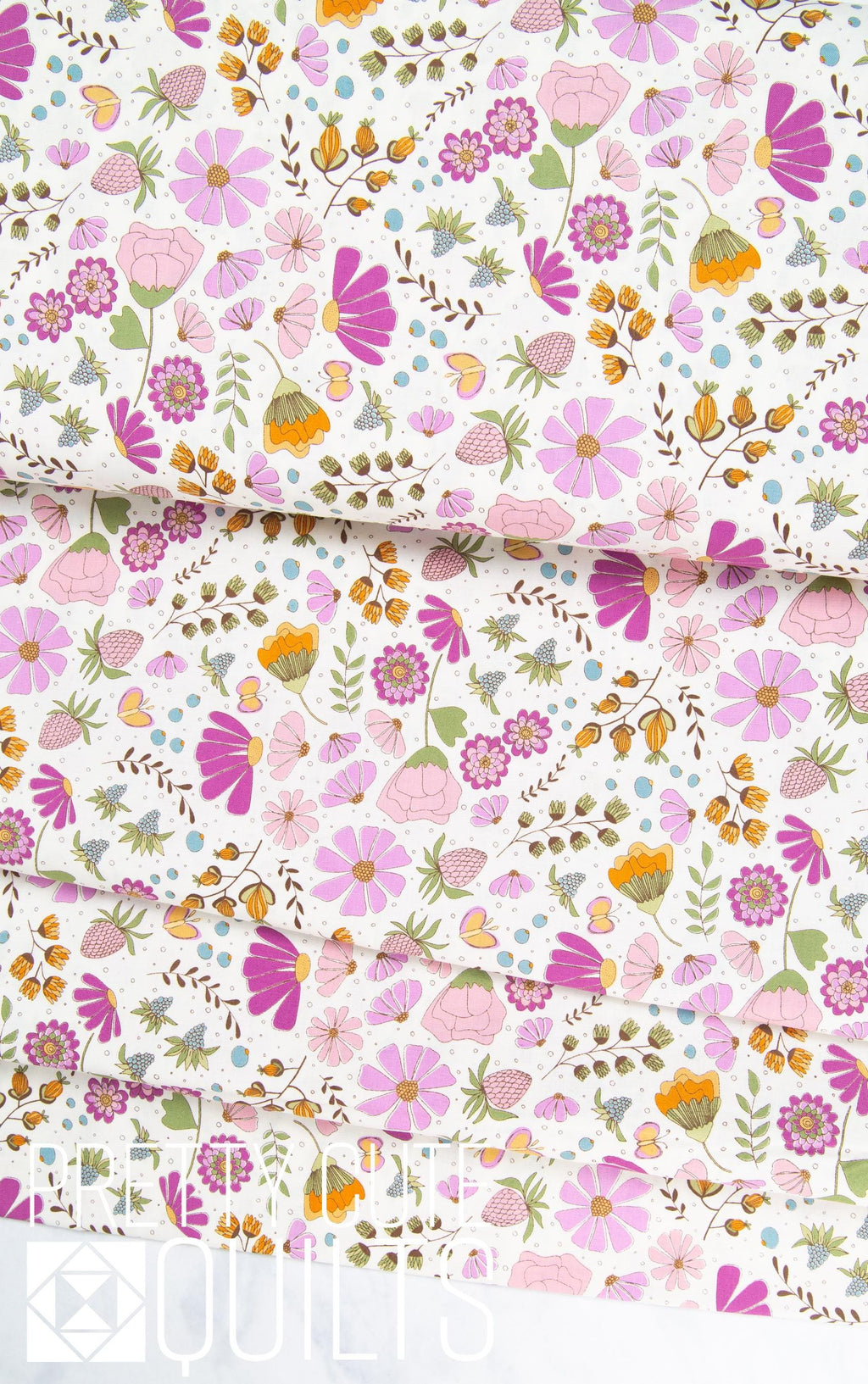 Flourish by Alexandra Bordallo Daisy Flourish White A-1622-L for Andover Fabrics