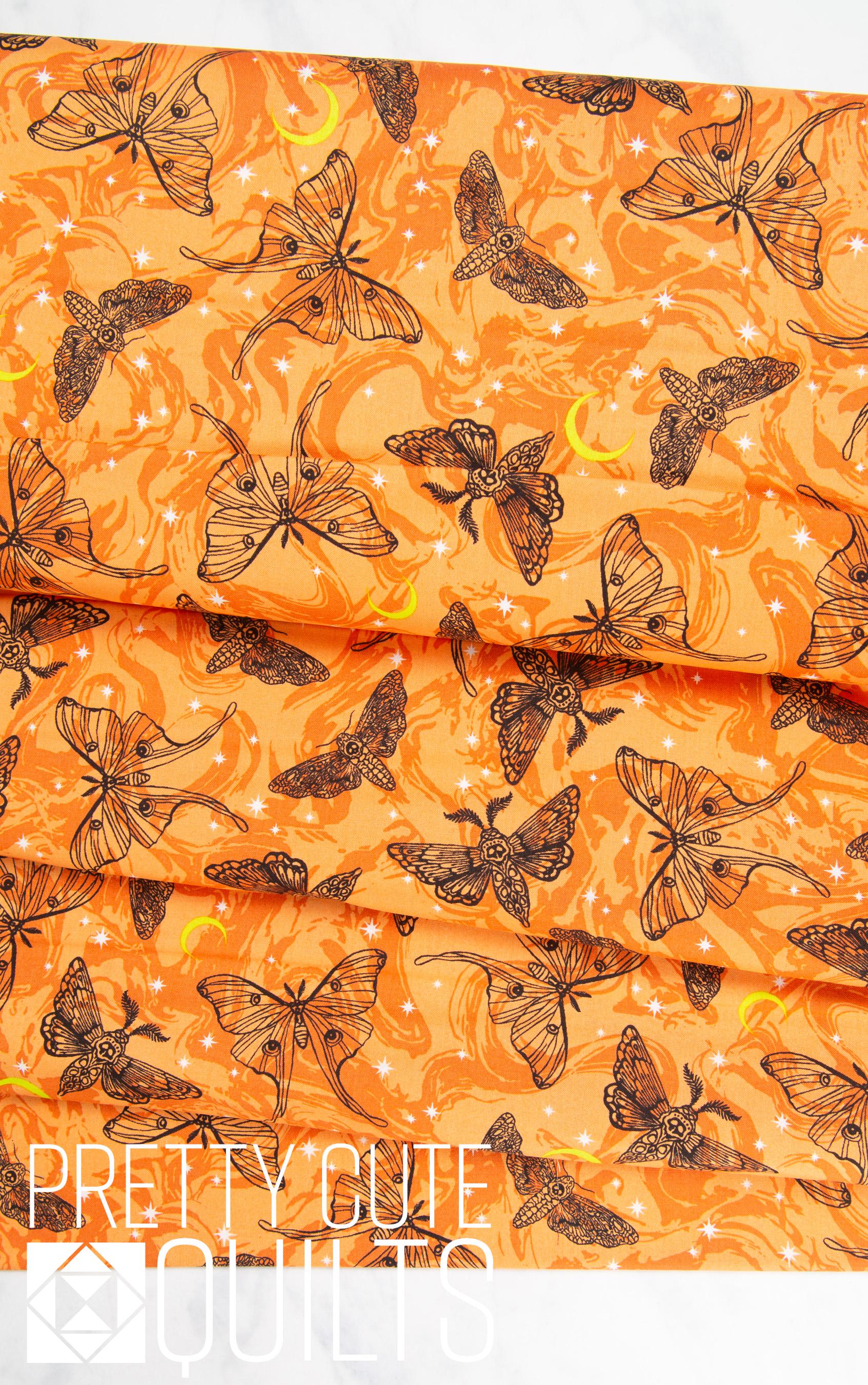 Phantasm by Libs Elliott Mystic Moths Flame A-1516-O for Andover Fabrics