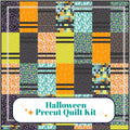 Precut Quilt Kit – Ready to Sew, Halloween Quilt Kit, Bright vibrant colors, Includes Printed Pattern (60" x 73")