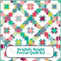 Precut Quilt Kit – Ready to Sew, Brightly Quilt Kit, Bright vibrant colors, Includes Printed Pattern (60" x 72")