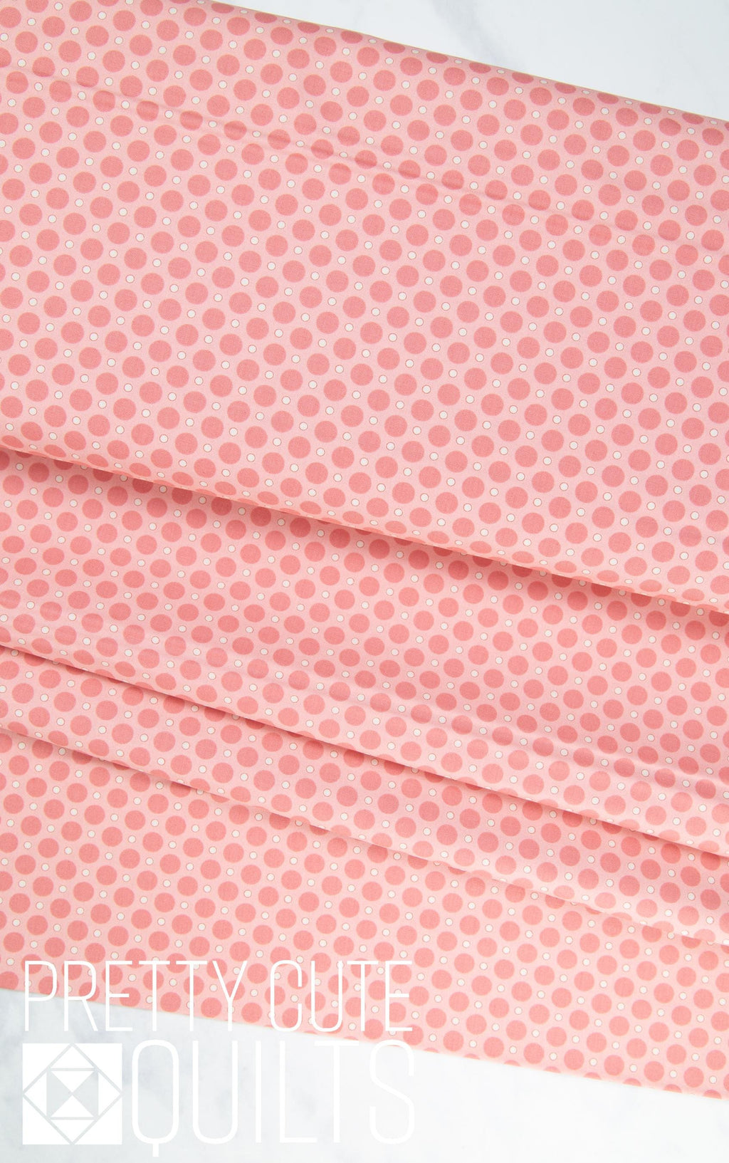 Anna by Laundry Basket Quilts for Andover Fabrics - Lady Bug Pink, A-9356-E, pink dots