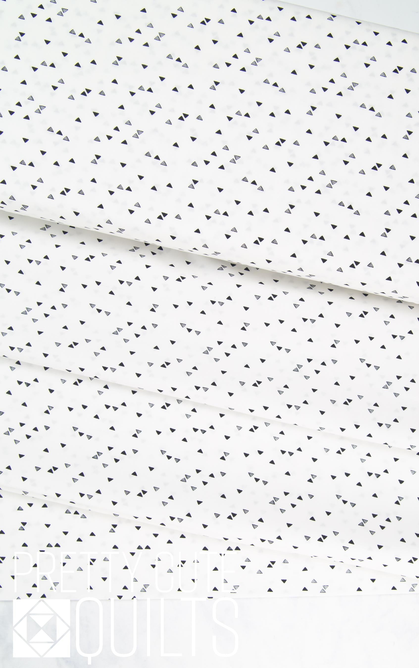 Forest Trails from Pine Lullaby designed by AGF, CAP-PL-1312, Black & White geometric, triangles