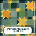 Precut Quilt Kit – Stargazer Ready to Sew, Beginner Friendly Throw Quilt, Includes Pattern (62" x 76")