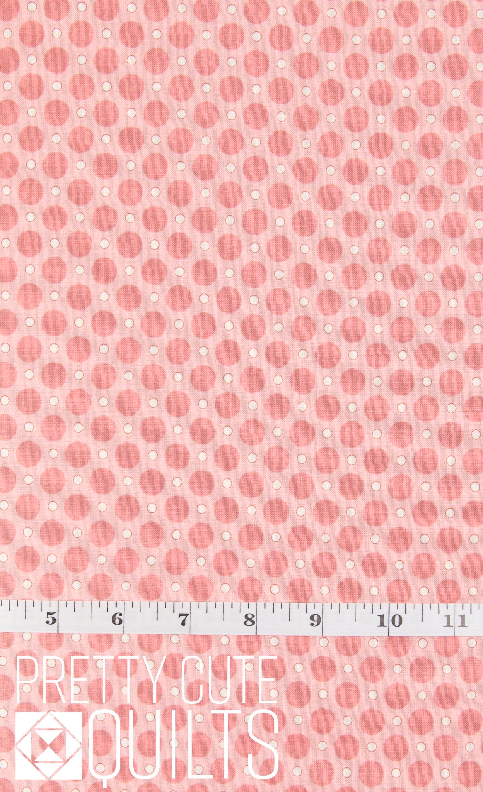 Anna by Laundry Basket Quilts for Andover Fabrics - Lady Bug Pink, A-9356-E, pink dots