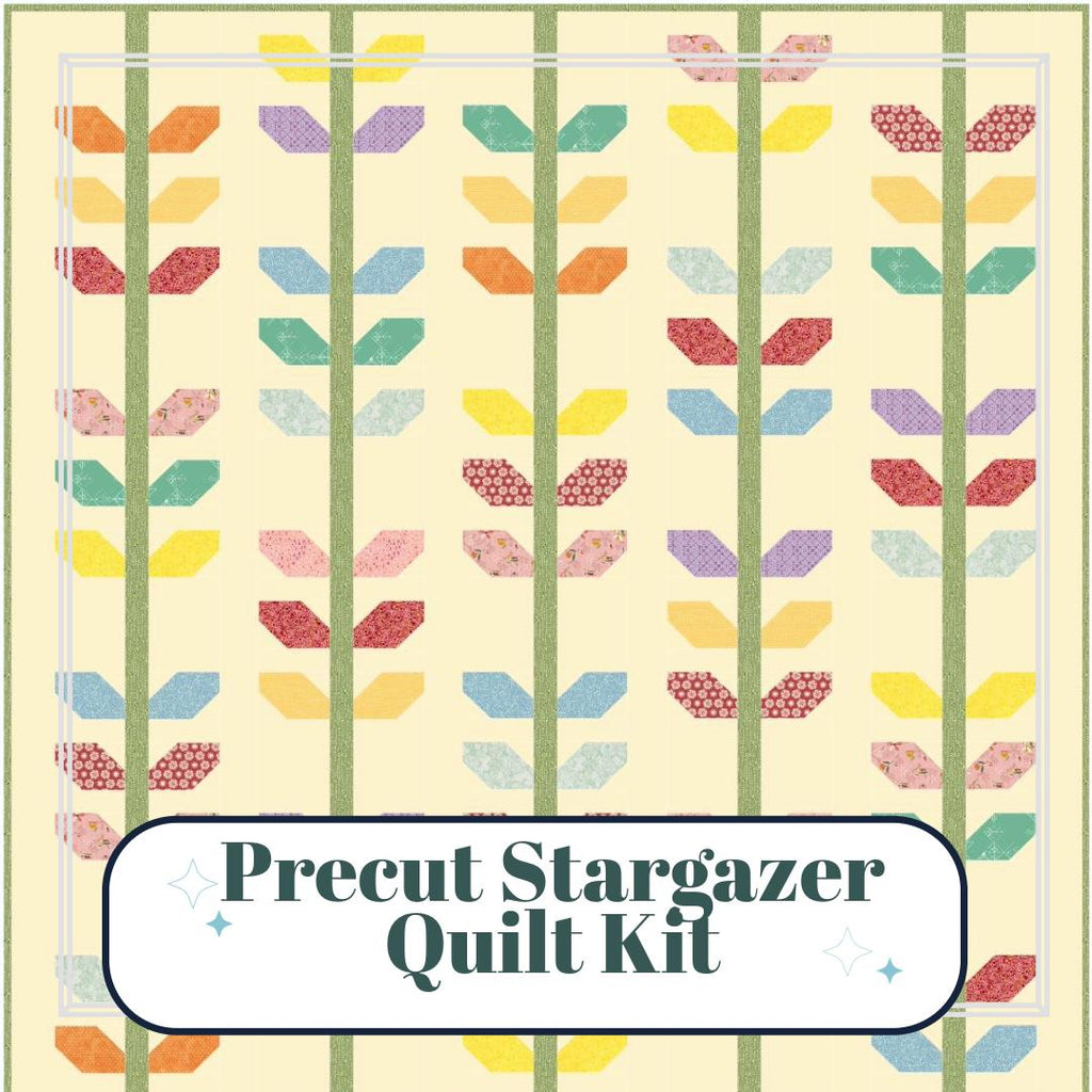 Precut Quilt Kit – Ready to Sew, Morning Glory Throw, Includes pattern (68" x 78")