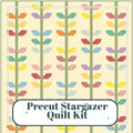 Precut Quilt Kit – Ready to Sew, Morning Glory Throw, Includes pattern (68" x 78")