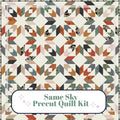 Precut Quilt Kit - Ready to Sew! - Same Sky Quilt - Muted Colors - Includes Pattern (60"x80") Masculine colors