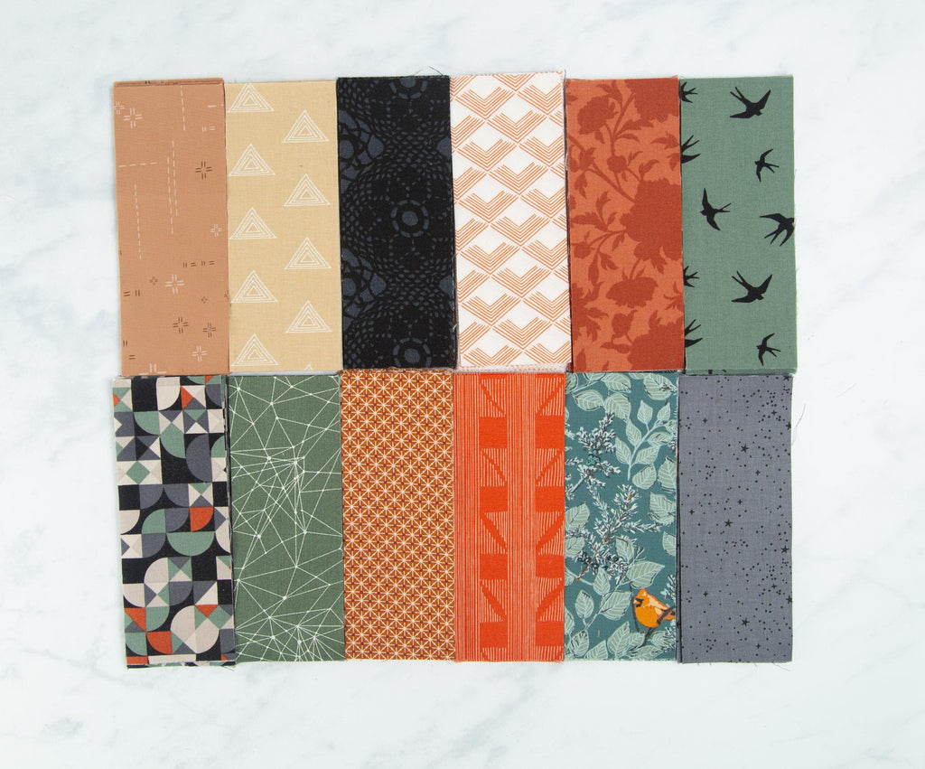 Precut Quilt Kit - Ready to Sew! - Same Sky Quilt - Muted Colors - Includes Pattern (60"x80") Masculine colors