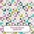 Precut Quilt Kit – Ready to Sew, Gleam in Pink and Green, Throw Size, Includes pattern (60" x 70")