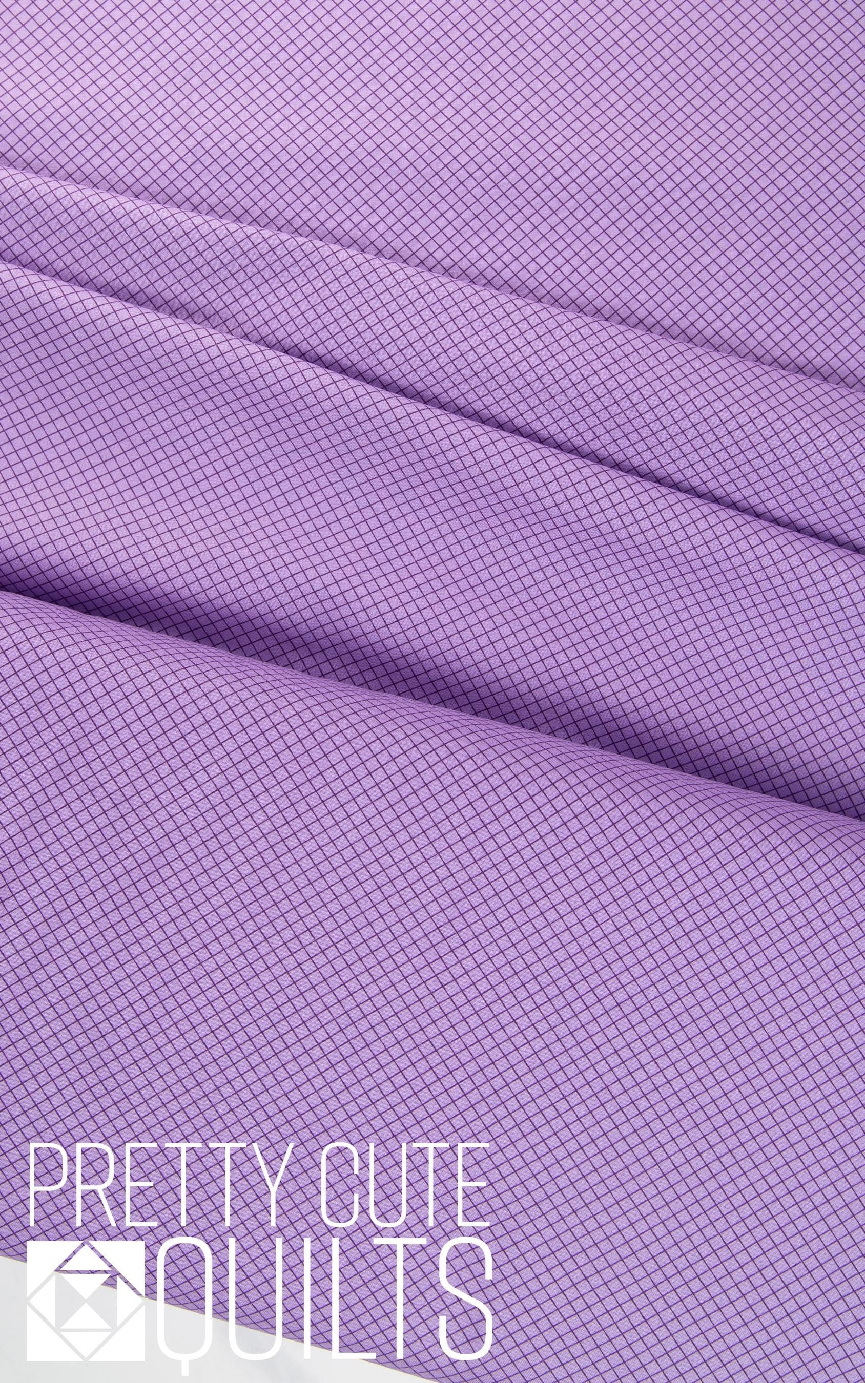 On the Grid in Mysterious - True Colors by Tula Pink PWTP255.MYSTERIOUS - purple grid