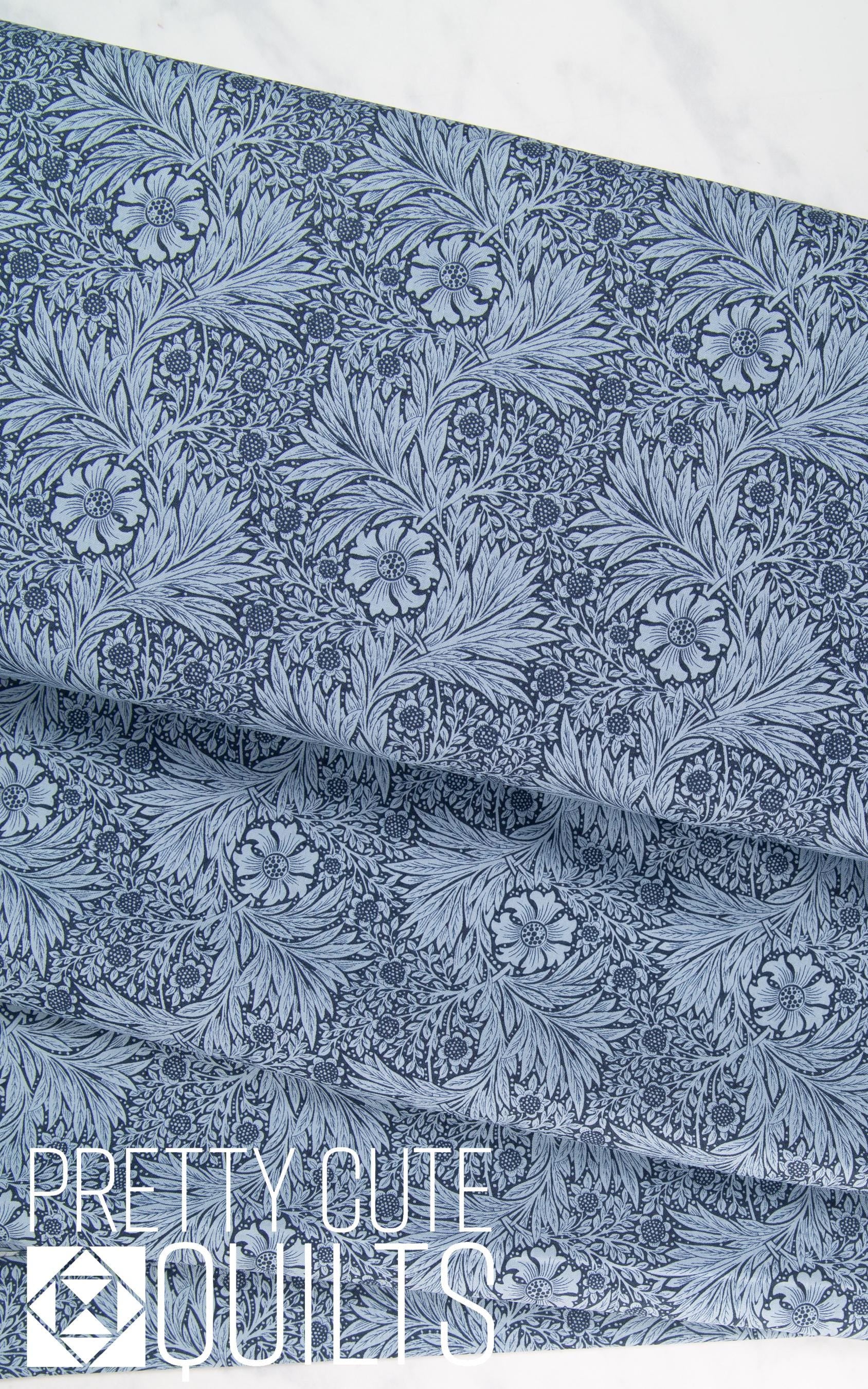 Morris & Co Marigold in Navy - PWWM006.NAVYX