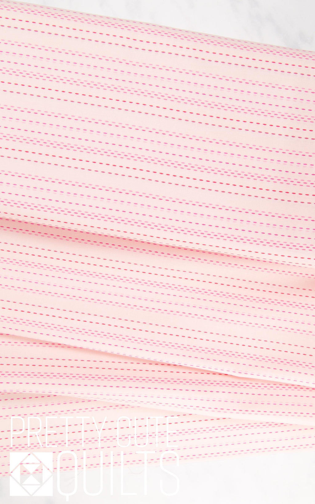 FREE SPIRIT Chromatics - Pic Stitch in Blush - PWFS054.BLUSH, pink dashes