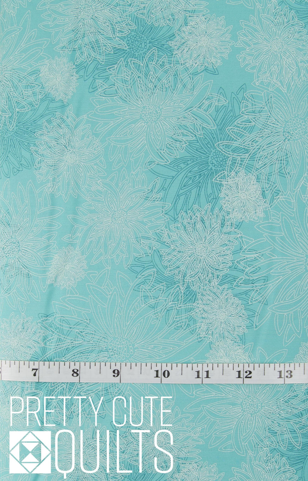 Floral Elements in Aqua Haze by Art Gallery Fabrics - AGF FE-508