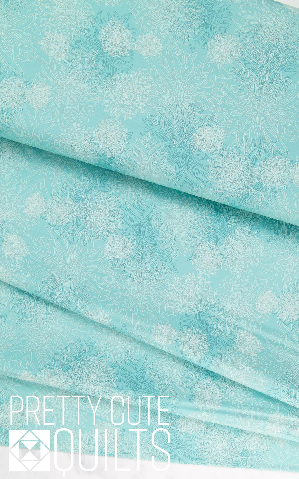 Floral Elements in Aqua Haze by Art Gallery Fabrics - AGF FE-508