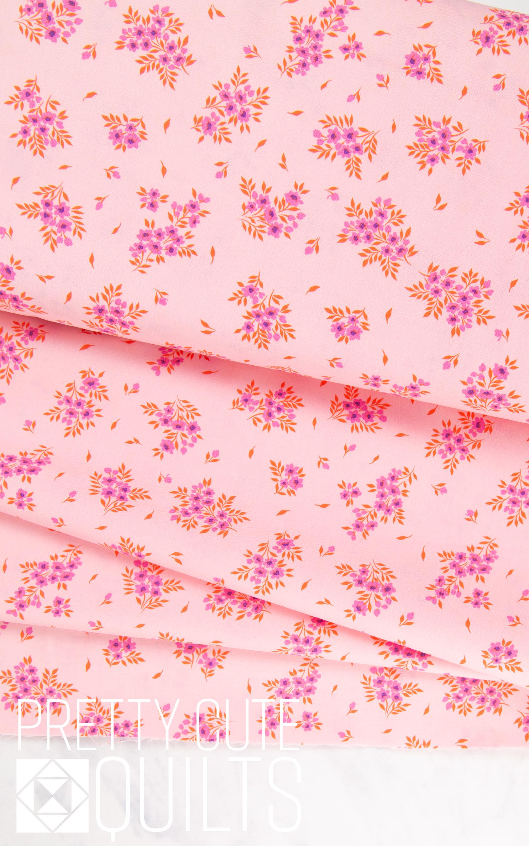 What a Ditz in Pink Lemonade - True Colors by Tula Pink PWTP253.PINKLEMONADE - pink floral