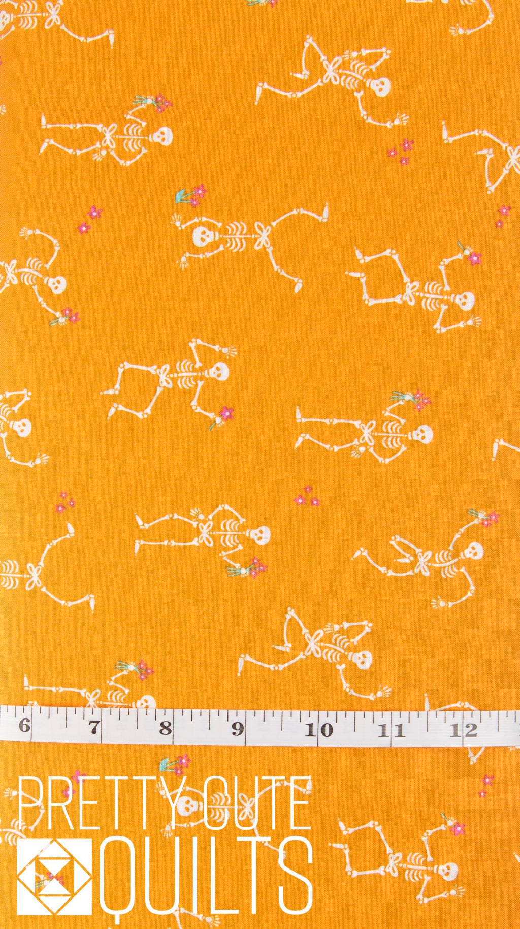 Ghostly Garden by KP Creates Skeleton Jig Orange, A-10196-O, Bright Halloween Skeletons