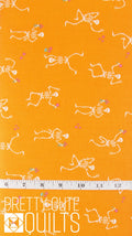 Ghostly Garden by KP Creates Skeleton Jig Orange, A-10196-O, Bright Halloween Skeletons