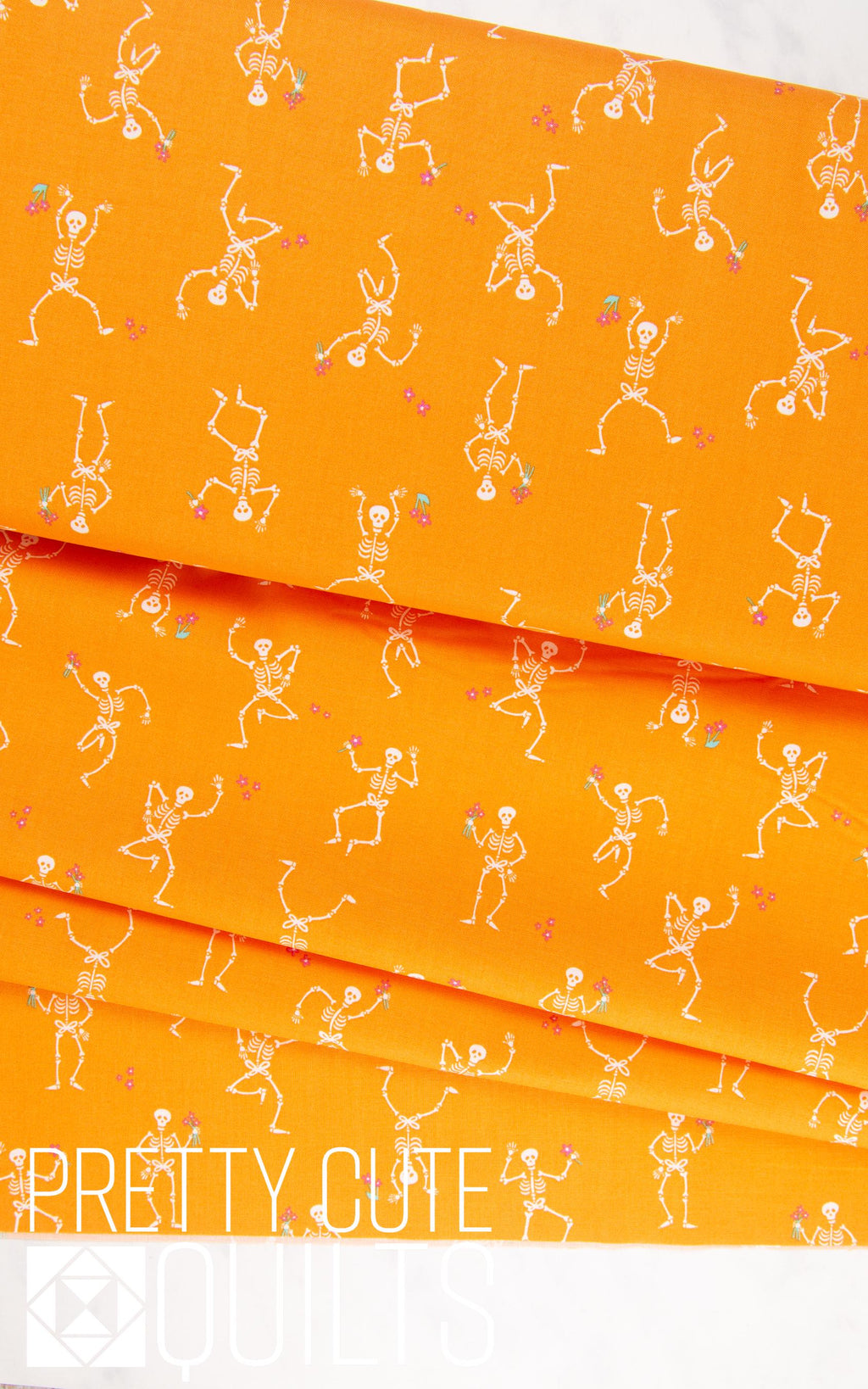 Ghostly Garden by KP Creates Skeleton Jig Orange, A-10196-O, Bright Halloween Skeletons