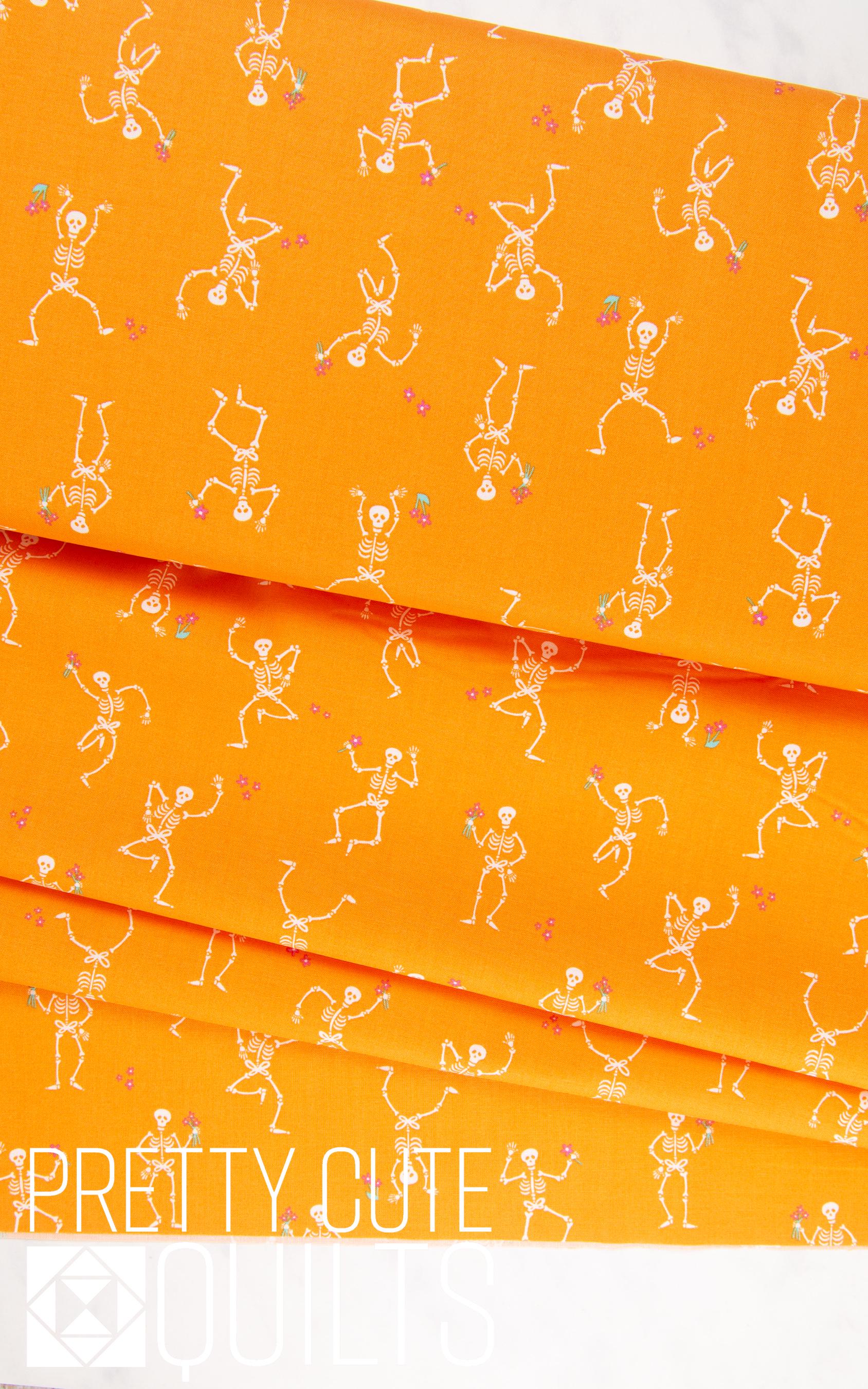 Ghostly Garden by KP Creates Skeleton Jig Orange, A-10196-O, Bright Halloween Skeletons