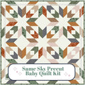 Precut Baby Quilt Kit - Ready to Sew! - Same Sky Baby Quilt - Includes Pattern (40" x40") Neutral colors - perfect for any nursery