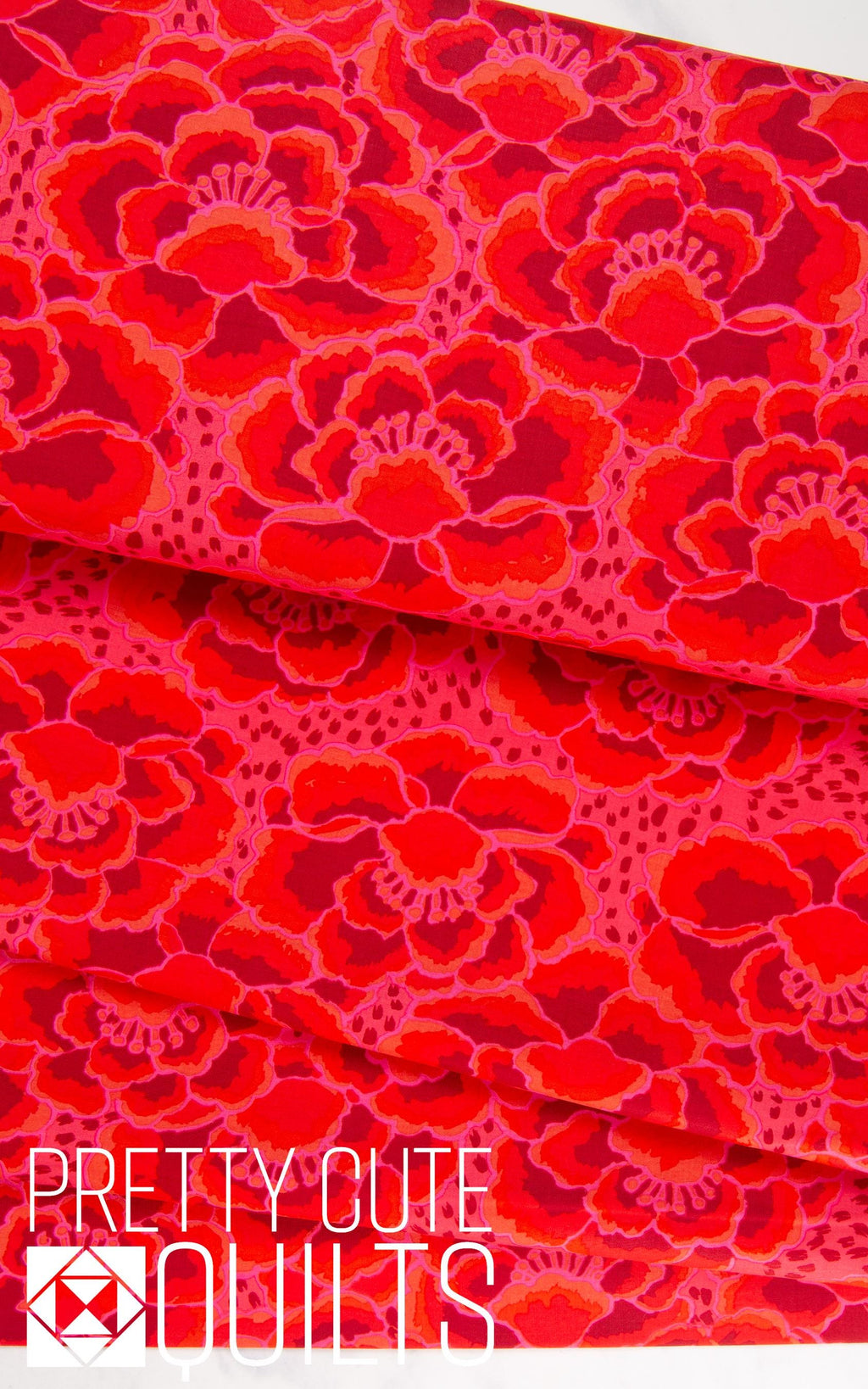 Kaffe Fassett Collective Classics Plus PWGP197.RED Tonal Floral - Red by FreeSpirit Fabrics