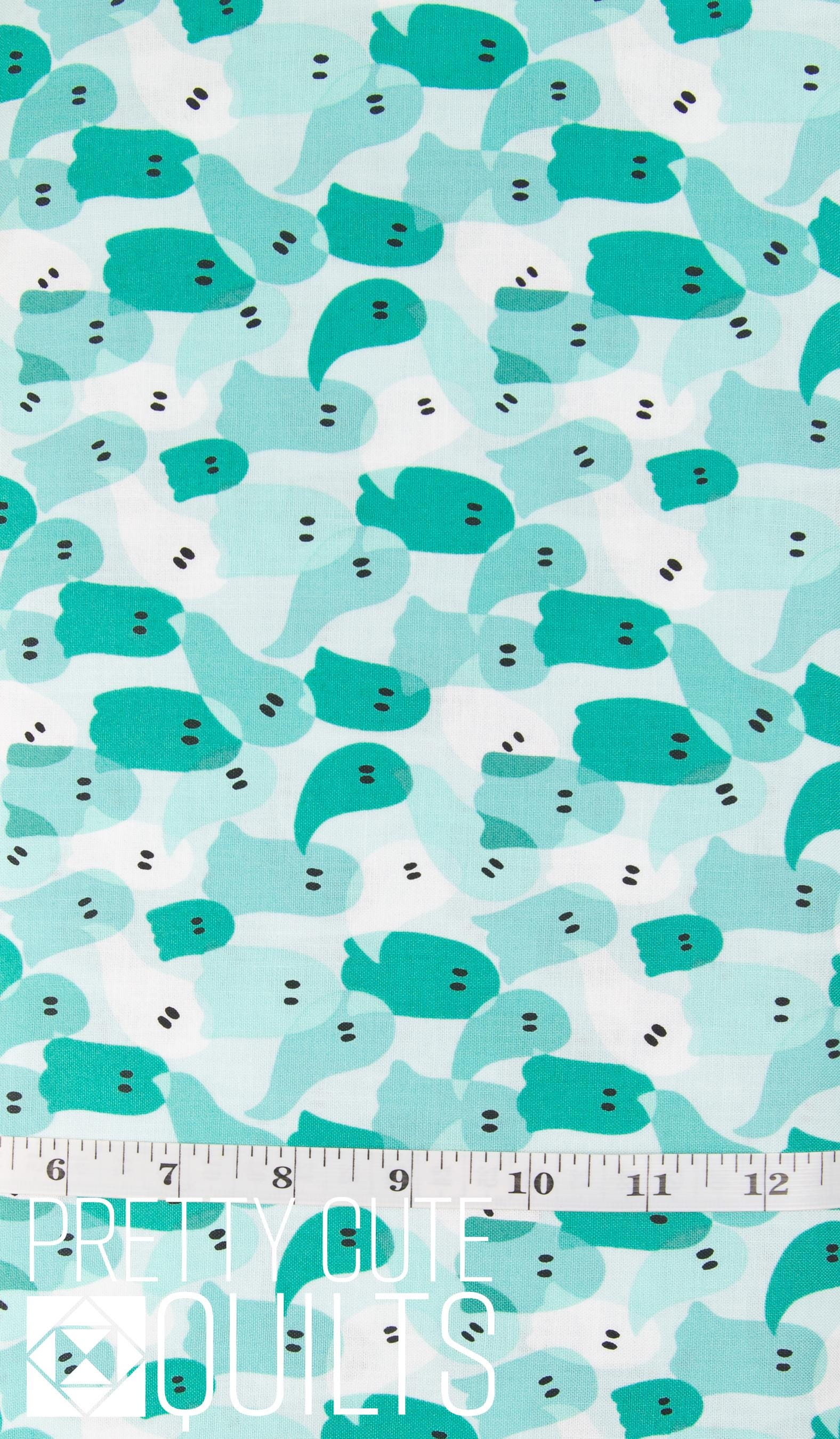 Ghostly Garden by KP Creates Ghost Party Aqua, A-10202-T, Bright Halloween Ghosts