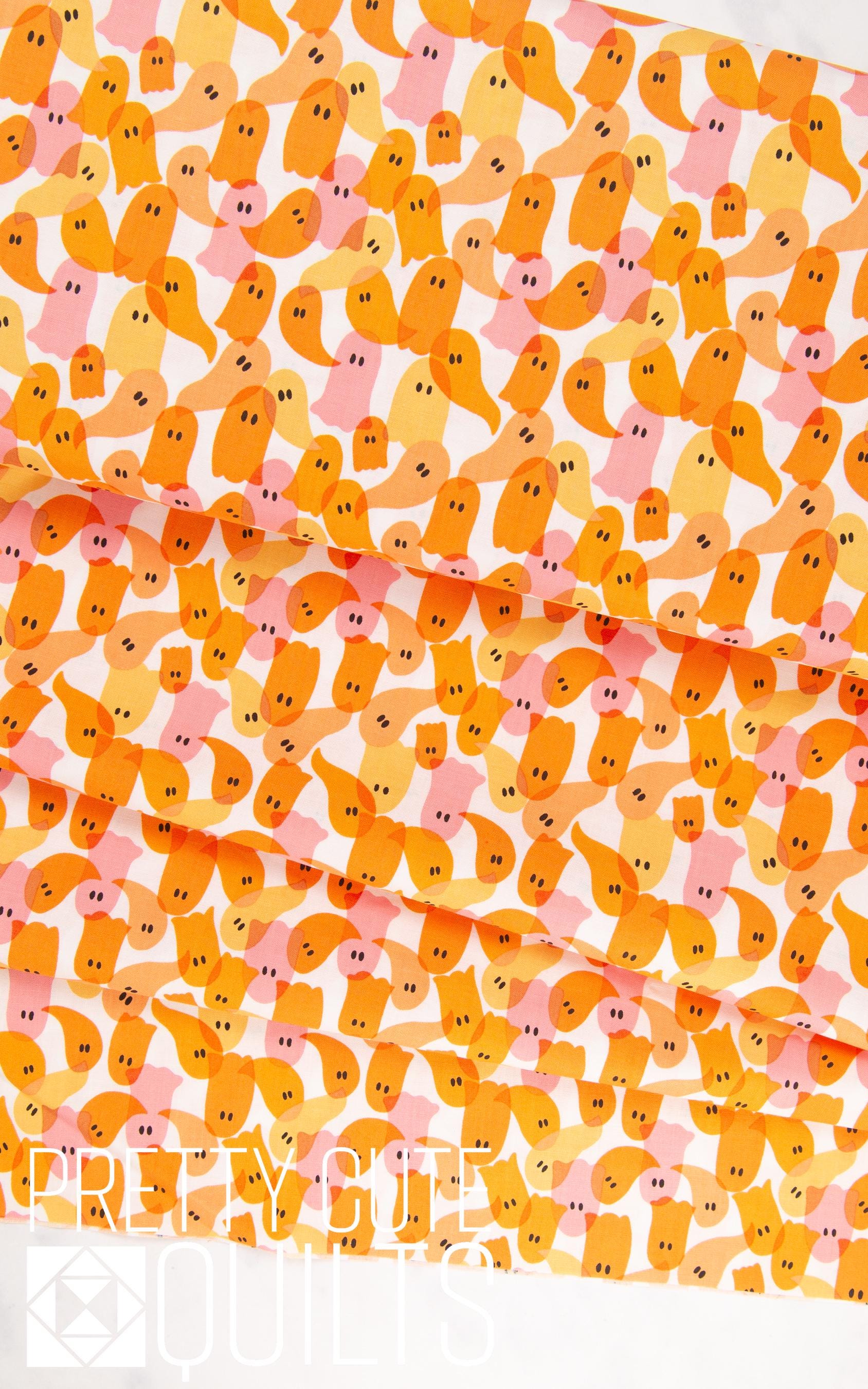 Ghostly Garden by KP Creates Stardust Orange, A-10201-O, Bright Halloween Ghosts